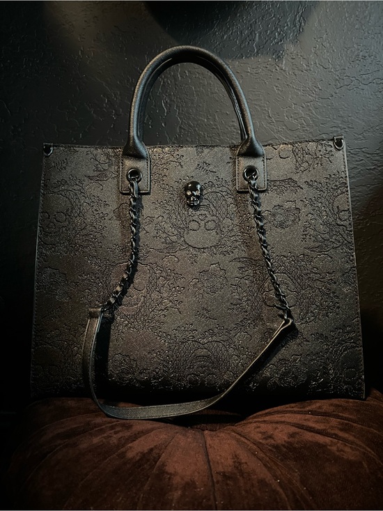 Betsey Johnson Handbags - Betsey Johnson skull embossed work tote
